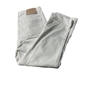 FRYE High-Rise Cropped Womens Pants White Size 10. BQ
